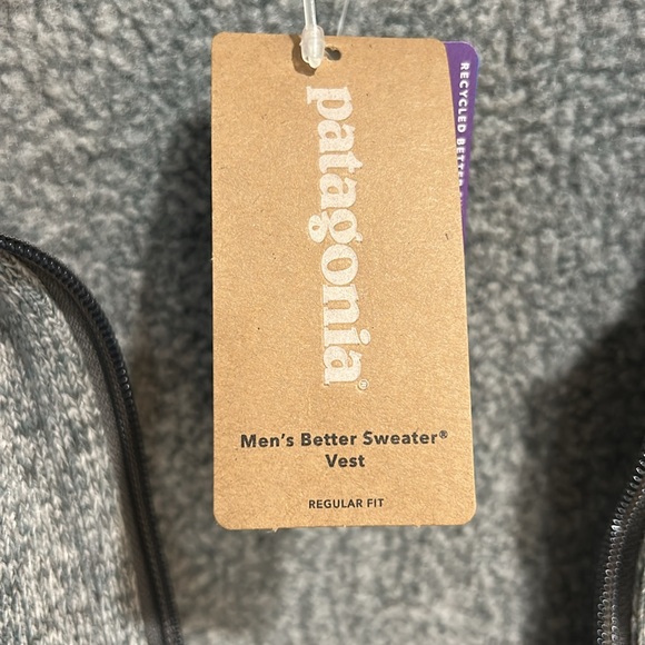 NWT - Patagonia Men’s Better Sweater Vest - gray - size XL - Picture 4 of 6